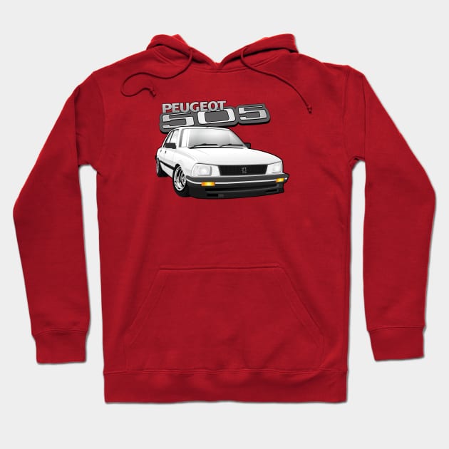 peugeot 505 Hoodie by small alley co